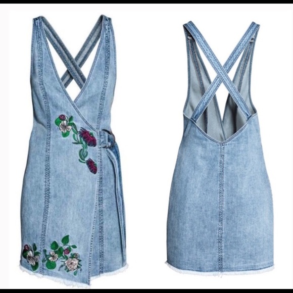 h&m denim dress 2019